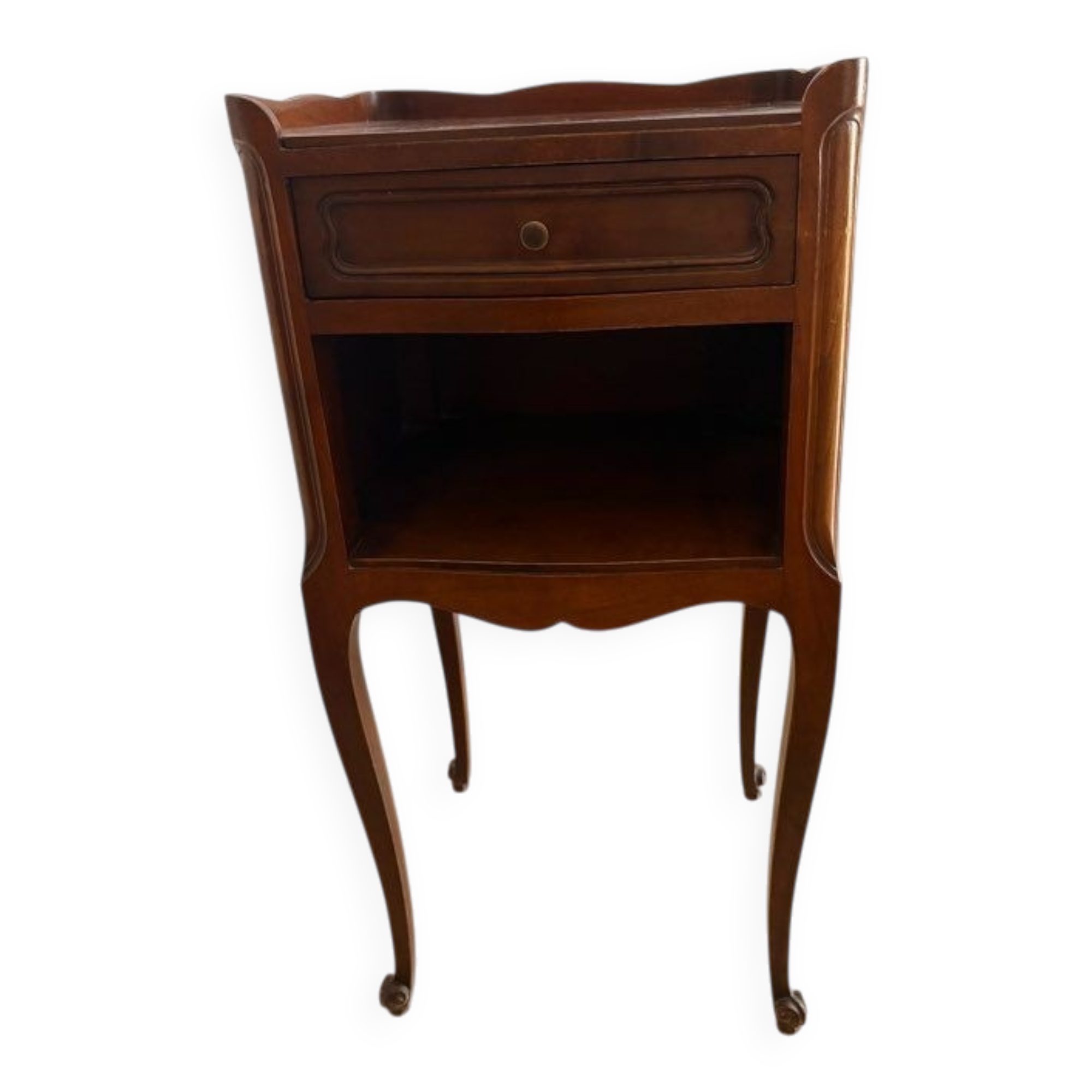 Louis XV style bedside table in cherry wood