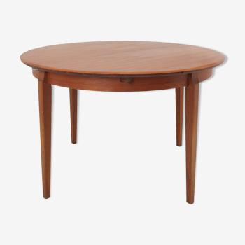 Table 120 cm teak Scandiave Vintage 1960