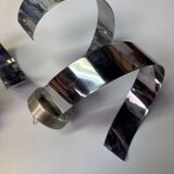 Pair of vintage 70s chrome wall lights