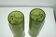 Pair of glass vases engraved gold decoration