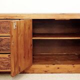 Mid-century Brutalist solid wood Sideboard