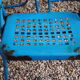 Lot of 5 Souvignet 1960 metal folding chairs