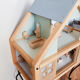 Wooden dollhouse, revamped, furnished, vintage French