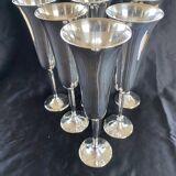 Lot of 6 silver metal cups