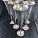 Lot 6 Coupes metal argenté