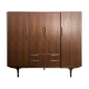 Scandinavian teak wardrobe Tricoire and Vecchione