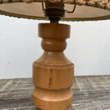 Bedside lamp in wood and wool 1970