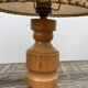 Lampe de chevet en bois et laine 1970