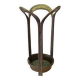 Brutalist bronze umbrella stand, Germany 1970s