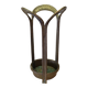 Brutalist bronze umbrella stand, Germany 1970s