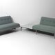 Executive seating group by George Nelson seating for Herman Miller, 1956