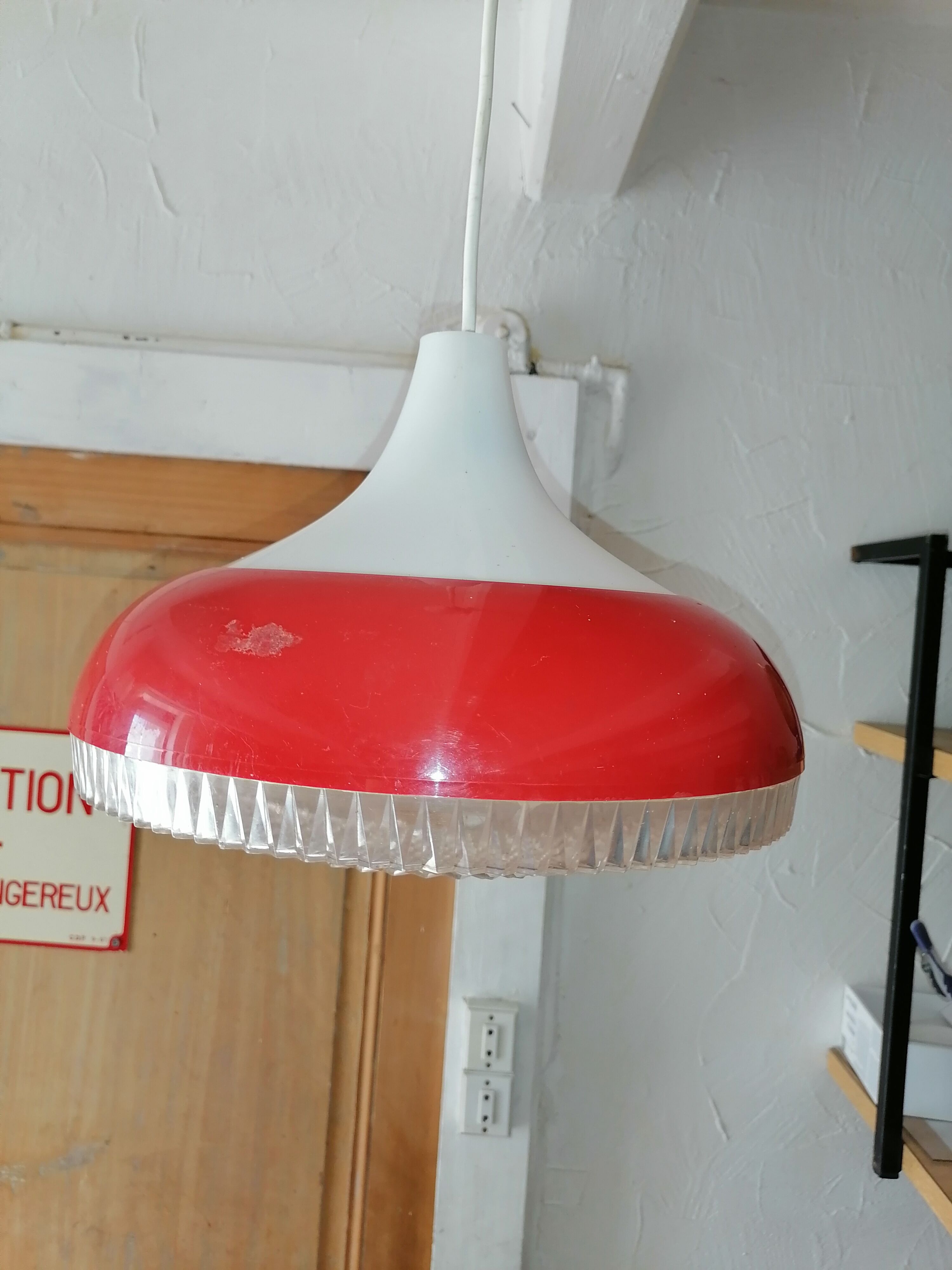 Ufo style suspension chandelier spage age 1970