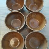 Set of 3 small vintage stoneware bowls from Digoin.