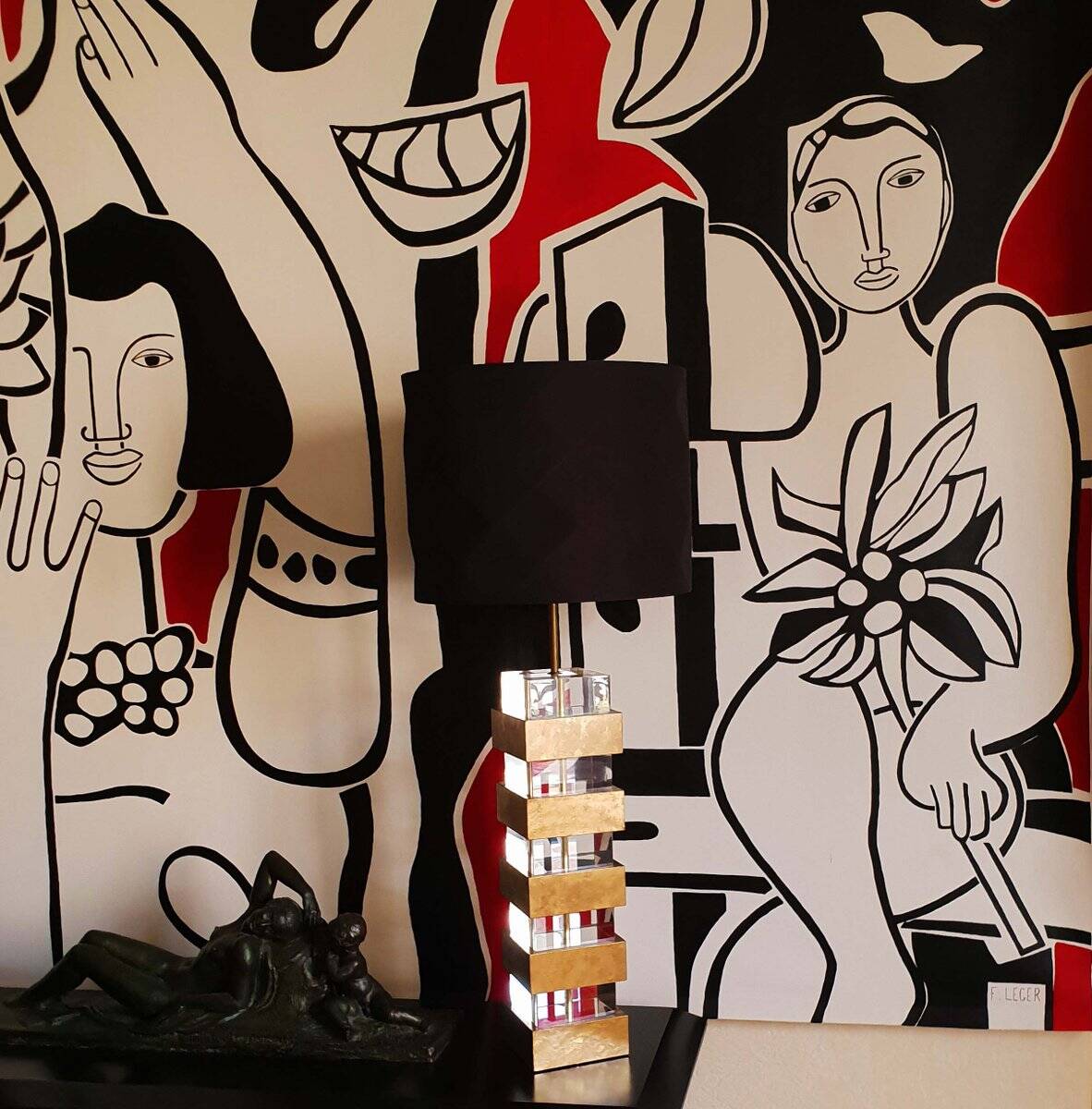 Large 70's living room lamp