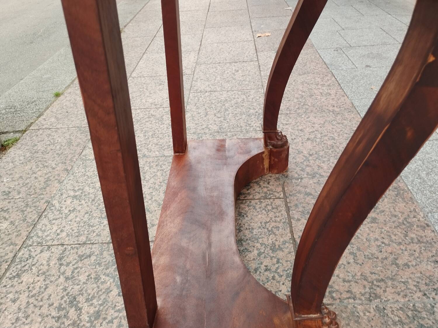 Antique Louis XVI style console with marble top