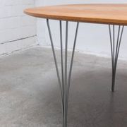 ‘Super-Elliptical’ table in oak by Piet Hein & Bruno Mathsson for Fritz Hansen, 1968