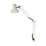 80 years white metal architect lamp