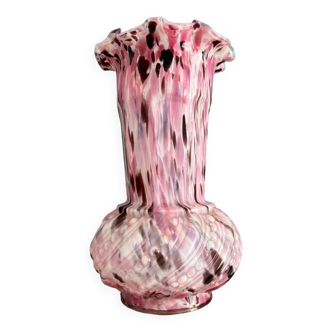 19th century blown Clichy glass vase