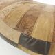 Vintage kidney shaped patchwork ottoman, The Netherlands 1970's