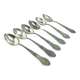 Aleksandria tea spoon set, Baroque, silver-plated brass, Poland, 1970s.