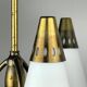 Vintage brass chandelier Italy 1960s