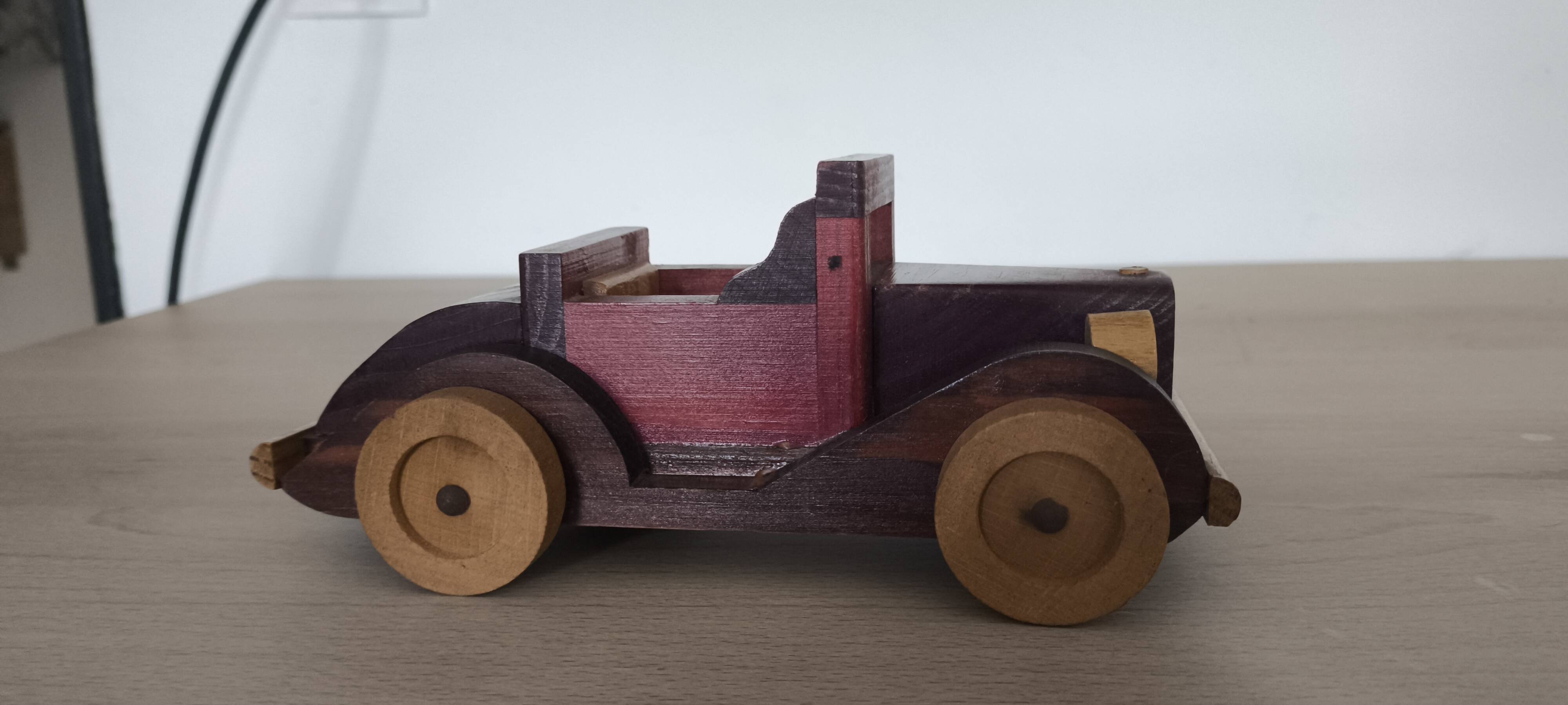 Wooden Toy Car Rosengart Designer Fernand Baumont 1945-1950