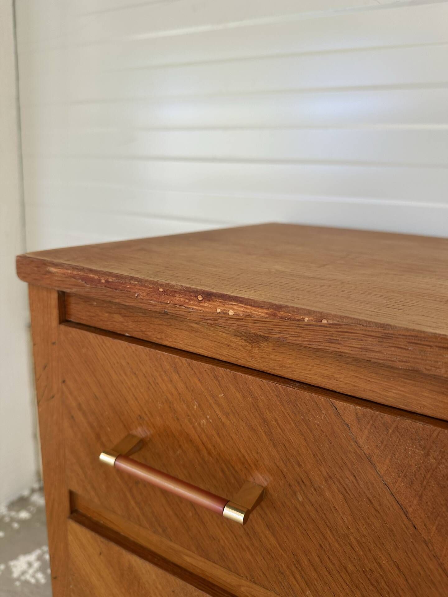 Vintage Scandinavian wooden chest of drawers – 3 drawers – 1960s