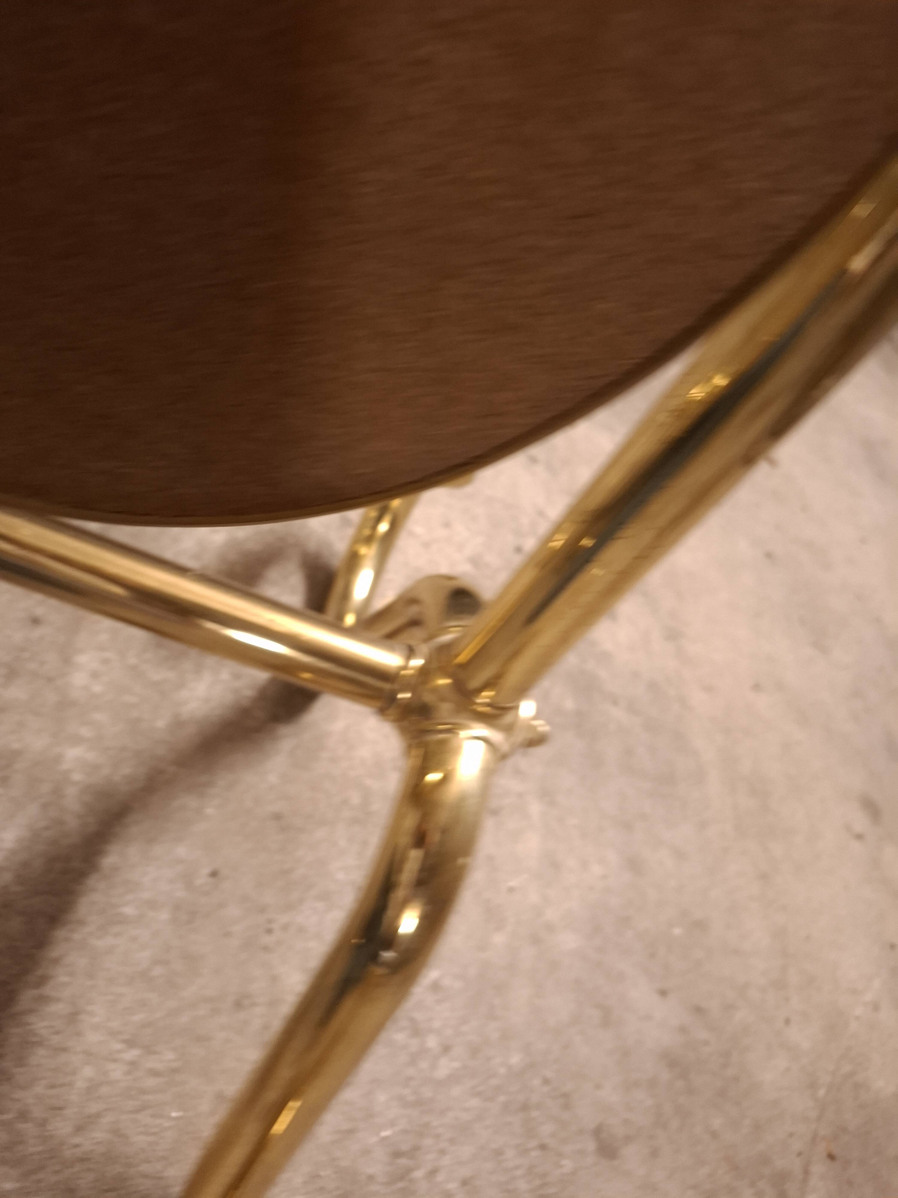 VINTAGE 70'S BRASS MIRROR