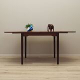 Table en acajou, design danois, années 1970, production : Danemark