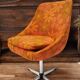 Suite de 4 fauteuils pivotants seventies