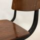 Vintage Eromes Marko school compass Chair set of 4
