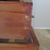 Louis XVI chest of drawers - Bronze - Butterfly wood veneer marquetry - 1930