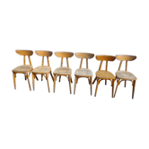 6 chaises bistrot Baumann banane a conforter
