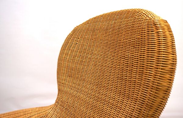 Fauteuil Storvik en rotin par Carl Öjerstam pour Ikea, 2001