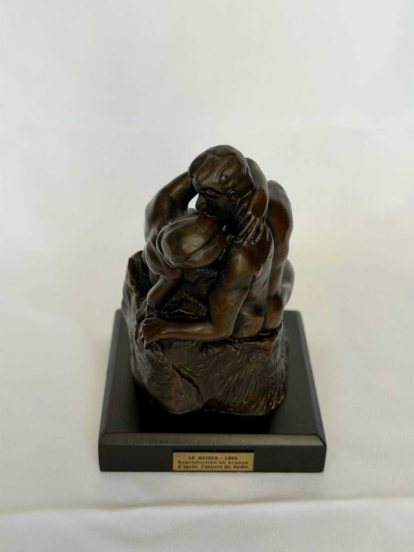 The Kiss Bronze Sculpture, Rodin Statue Reproduction, French Sculpture