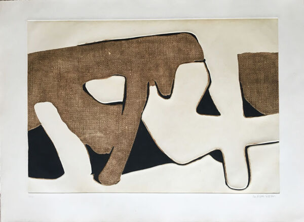 Eau-forte et aquatinte signée Marca-Relli Conrad composition 14, 1977.