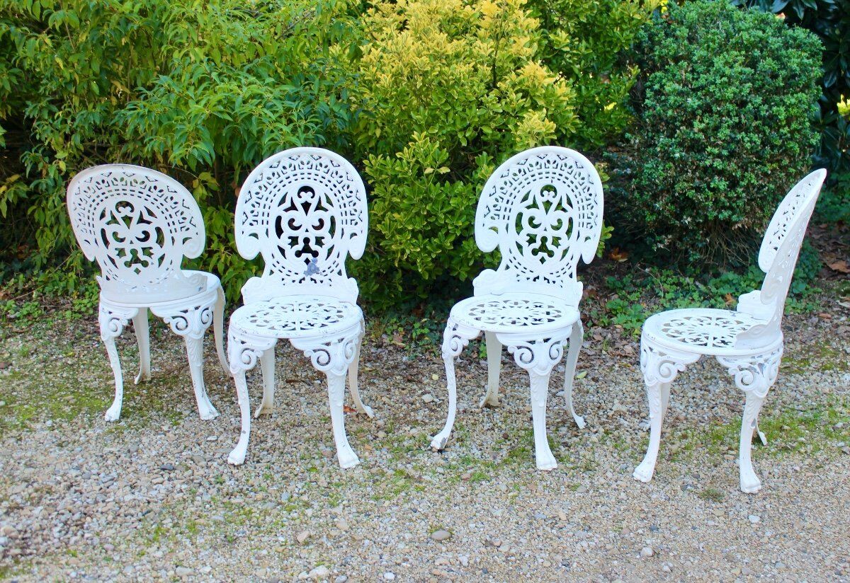 Garden chairs cast aluminum