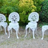 Garden chairs cast aluminum