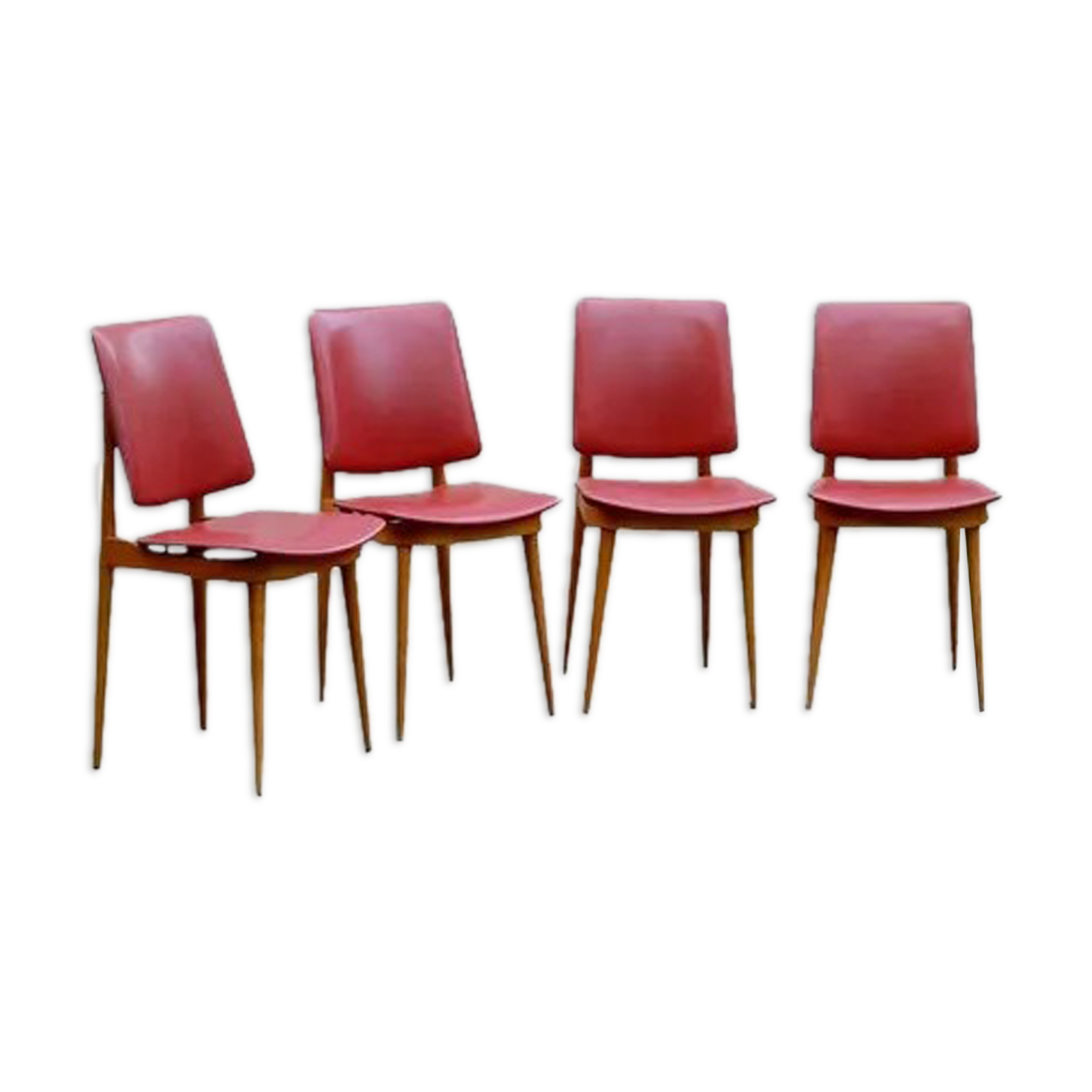4 chairs Baumann Model Nadia 955 vintage 1960