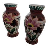 Pair of opaline vase