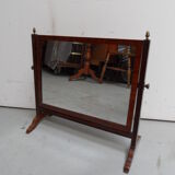 Antique mahogany table mirror