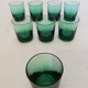 8 verres verts