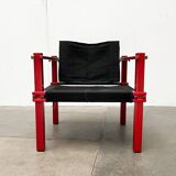 Mid-Century German Farmer Series chairs and table by Gerd Lange for Bofinger, 1960s, set of 5.