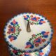Poljak candle holder from the 1950s-60s in enamelled sheet metal.