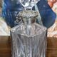 Antique cut crystal carafe – Silver mount / Art Deco period