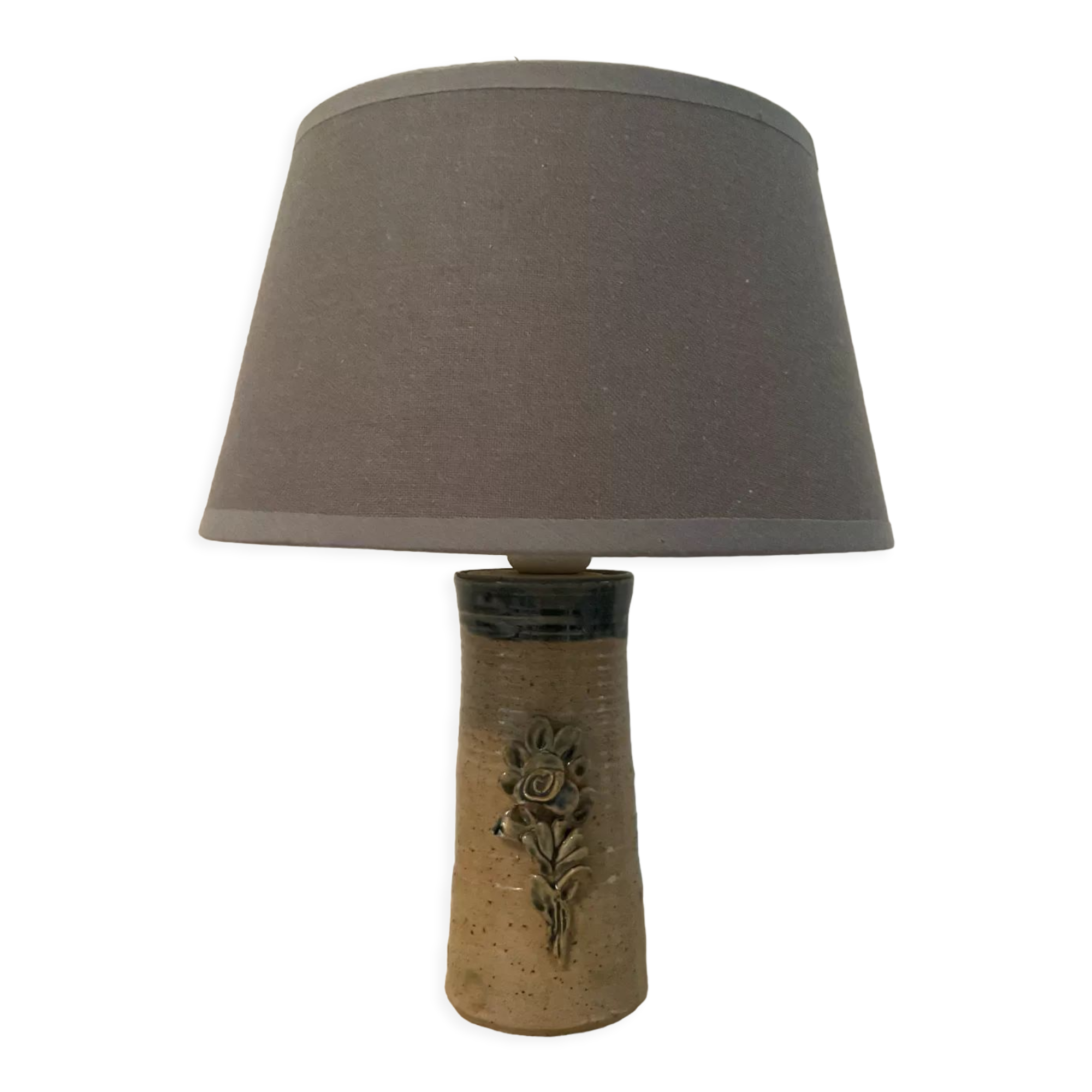 Vintage stoneware lamp from the 60s-70s