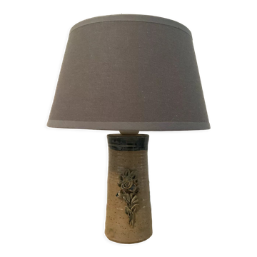 Lampe vintage en grès des années 60-70