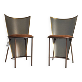 Set of 2 Sevilla EXPO '92 chairs by Frans Van Praet for Belgochrom (#35 & #36 /100)