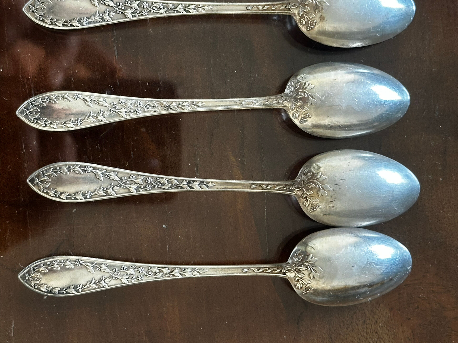 10 silver coffee or tea spoons - around 1900 - 17 g/spoon