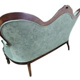 Mint blue vintage baroque canapé